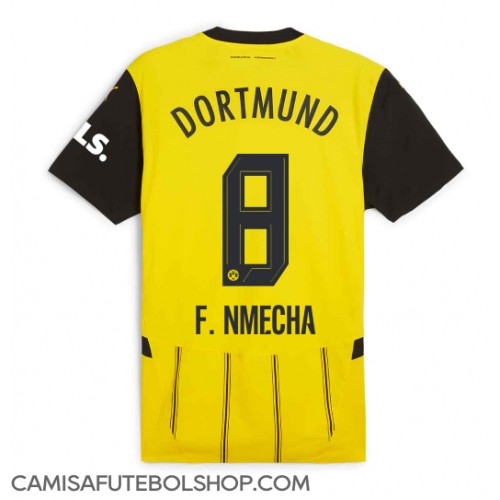 Camisa de time de futebol Borussia Dortmund Felix Nmecha #8 Replicas 1º Equipamento 2024-25 Manga Curta